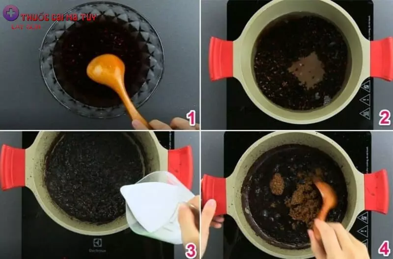 Cách làm sữa chua nếp cẩm bằng nồi cơm điện tại nhà - Tiến hành làm nếp cẩm