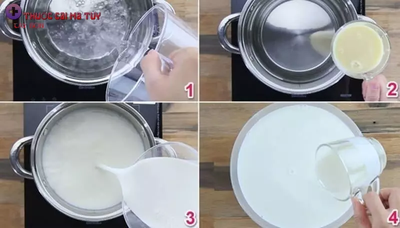 Cách làm sữa chua trái cây uống đóng chai (không cần ủ)